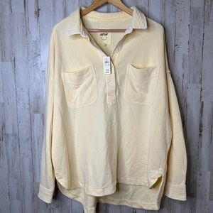 Aerie Cream Button Down Shirt